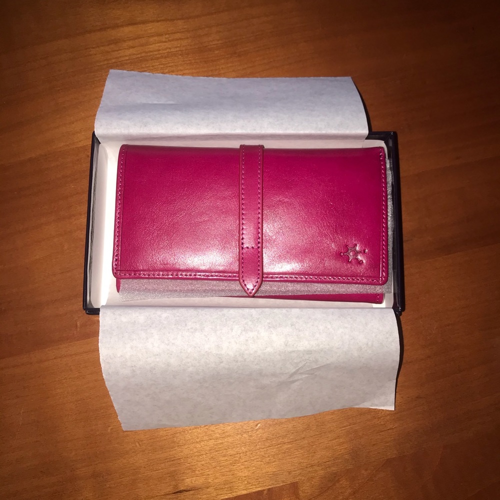 COPY - Hot pink, NEW, leather wallet from Rome.